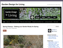 Tablet Screenshot of gardendesignforliving.com